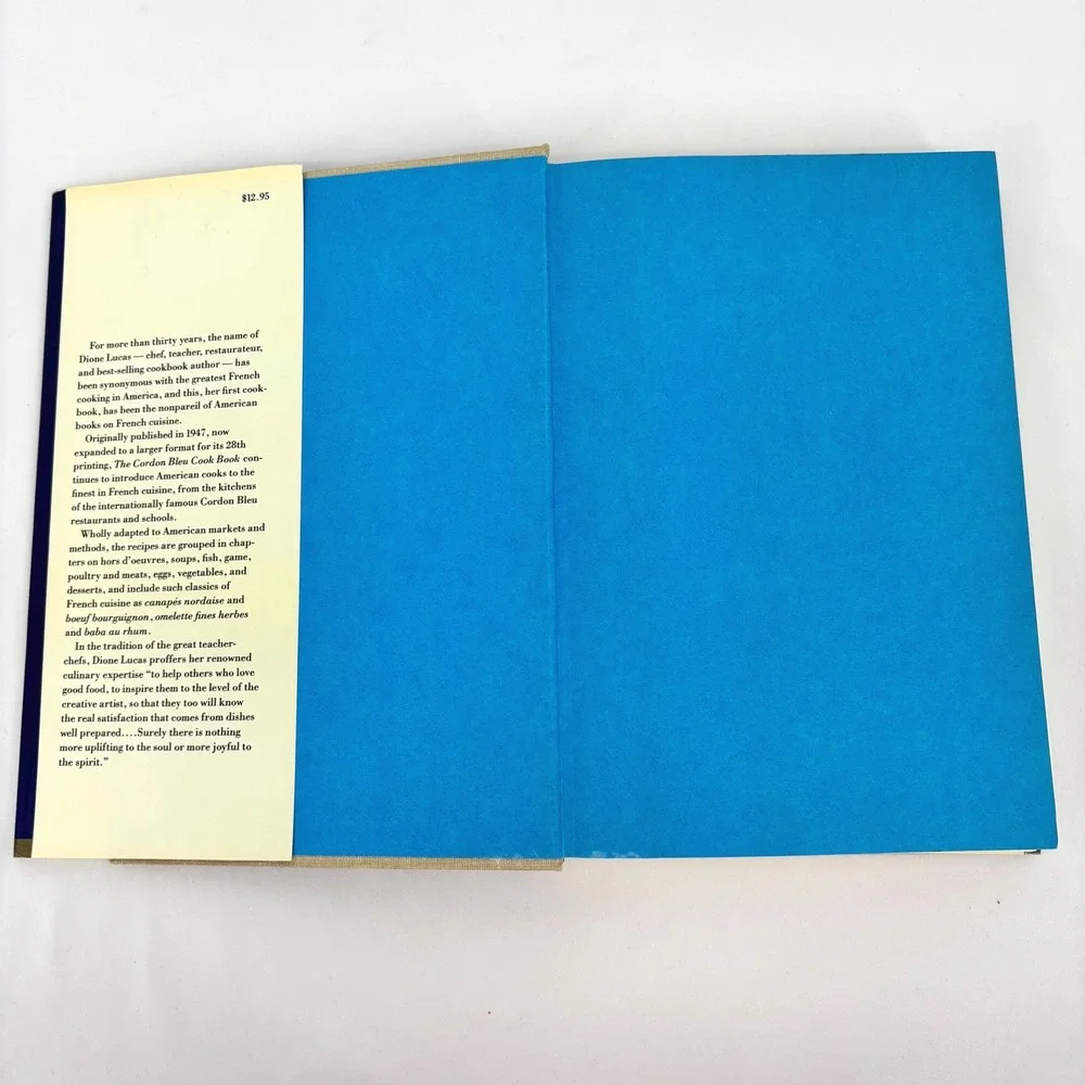 The Cordon Bleu Cook Book Dione Lucas French Recipes Hardcover Dust Jacket 1975